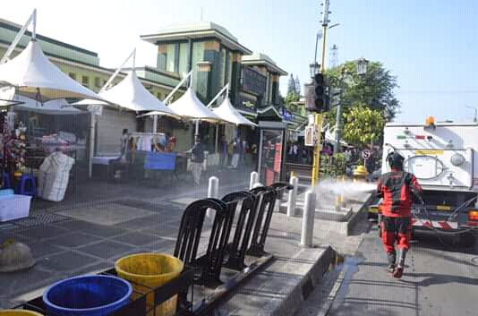 PKL Apresiasi Upaya Pemkot Yogyakarta Lakukan Penyemprotan Disinfektan