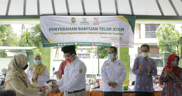 BAZNAS Kota Yogyakarta Bagikan Ribuan Telur di Tegalrejo