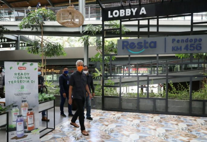 Gubernur Jateng Cek Rest Area Tol Semarang-Solo Pastikan Terapkan Protokol Kesehatan