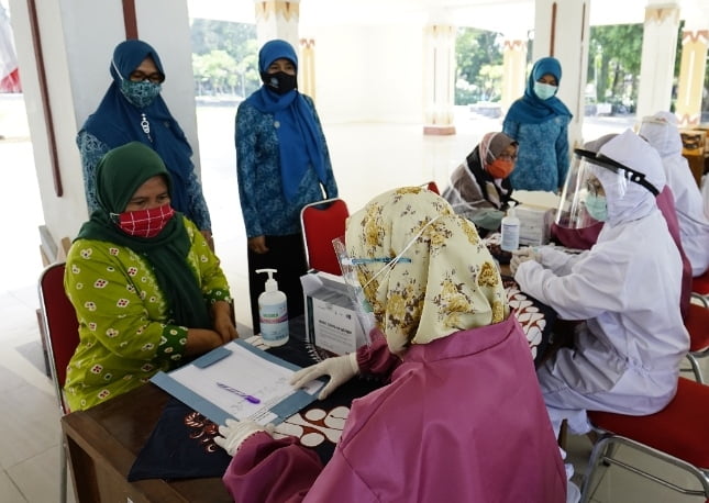 Peringati Hari Ibu, TP PKK Kabupaten Magelang Gelar Rapid Test Gratis untuk Perempuan