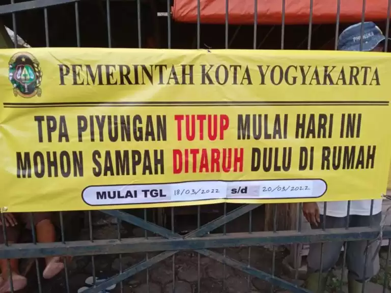 TPA Piyungan Ditutup Hari Ini Sampai Minggu