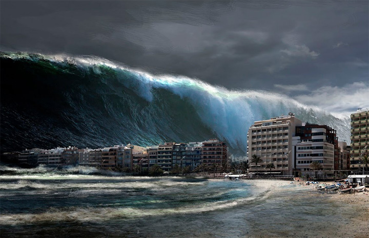 Selain Gempa Bumi, Inilah Penyebab Lain Tsunami