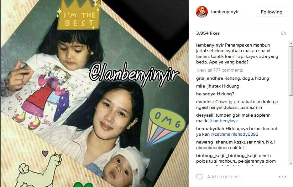 Duh, Beredar Penampakan Mulan Jameela Sebelum Oplas, Ini Fotonya!