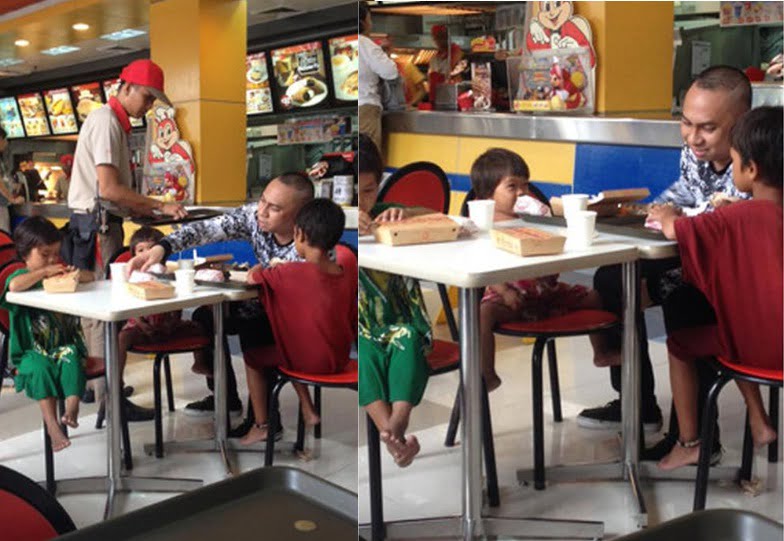 Viral, Pria Dermawan ini Tak Segan Ajak Makan dan Suapi Anak Jalanan