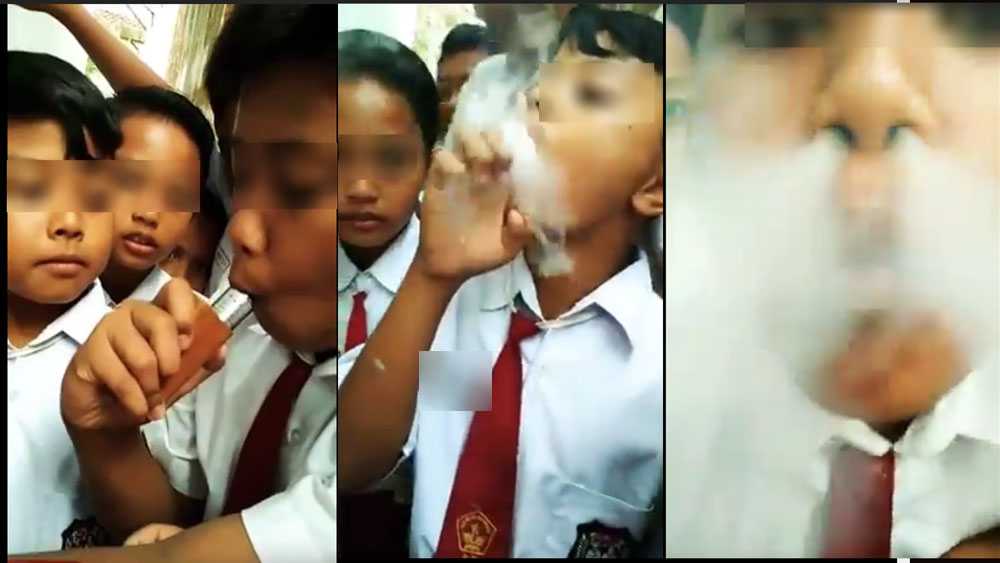 Viral Video Anak SD Hisap Vapor Sudah Ditangani Pihak Sekolah