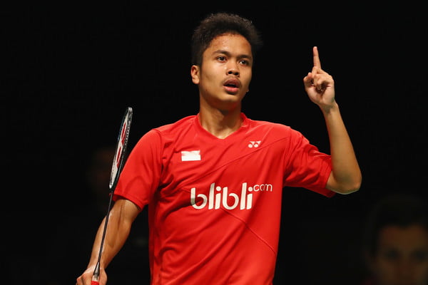 Kalahkan Chen Long, Anthony Ginting Jaga Peluang Indonesia
