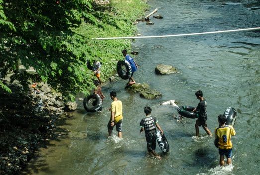 Lomba Seni Susun Batu di Gelar Potensi Wisata Code Yogyakarta