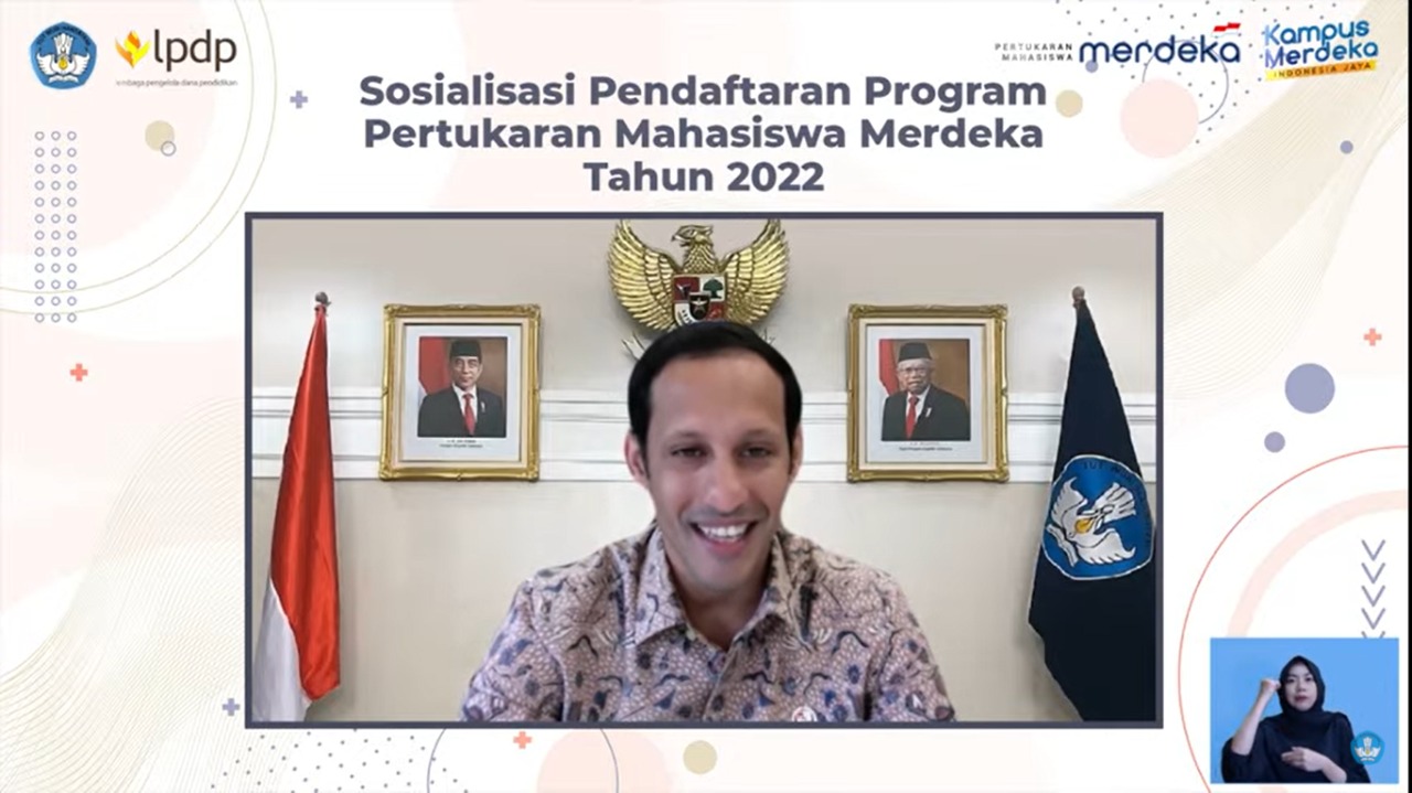 Mendikbudristek Ajak Mahasiswa Mendaftar Program Pertukaran Mahasiswa Merdeka Angkatan 2