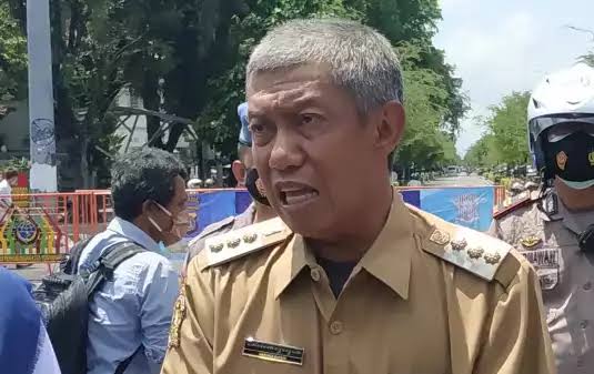 Presiden Bolehkan Lepas Masker, Begini Kata Walikota Jogja Walikota Jogja Haryadi Suyuti (foto: Deny Hermawan)