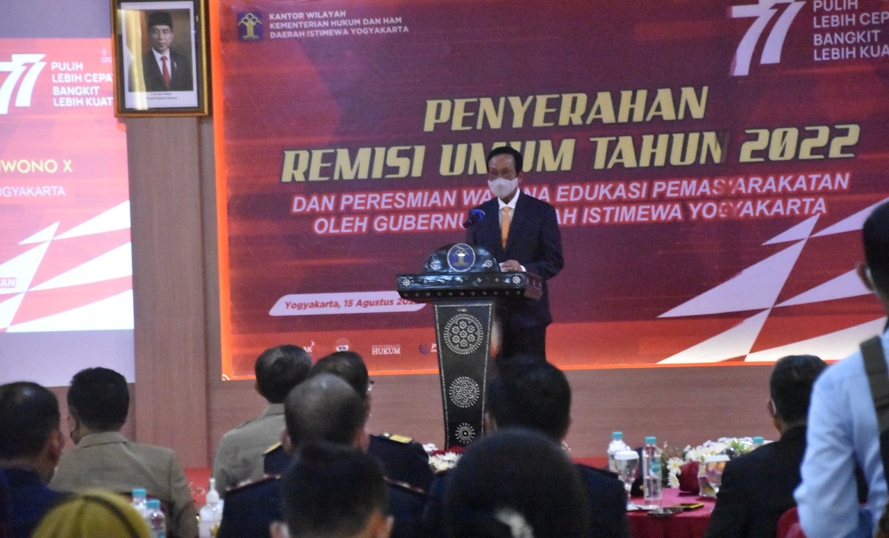Kemenkumham Beri Remisi untuk 1.099 Narapidana di Yogyakarta