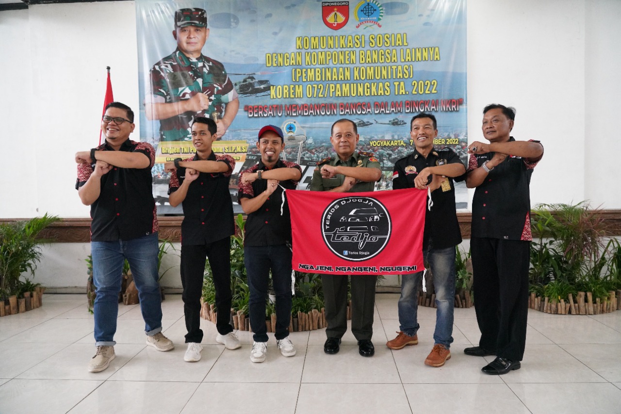 Danrem Pamungkas Jalin Komunikasi dengan Komunitas Otomotif