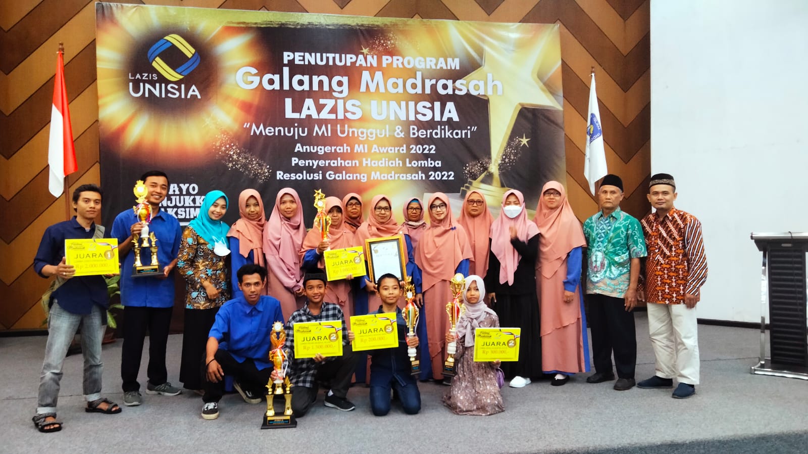 MI Muhammadiyah Jogonalan Raih 5 Kejuaraan Lomba Festival Galang Madrasah Lazis UNISIA