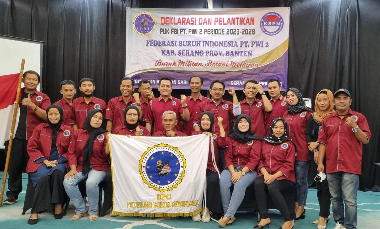 Pengurus PUK FBI PT. PWI 2 Resmi Dilantik