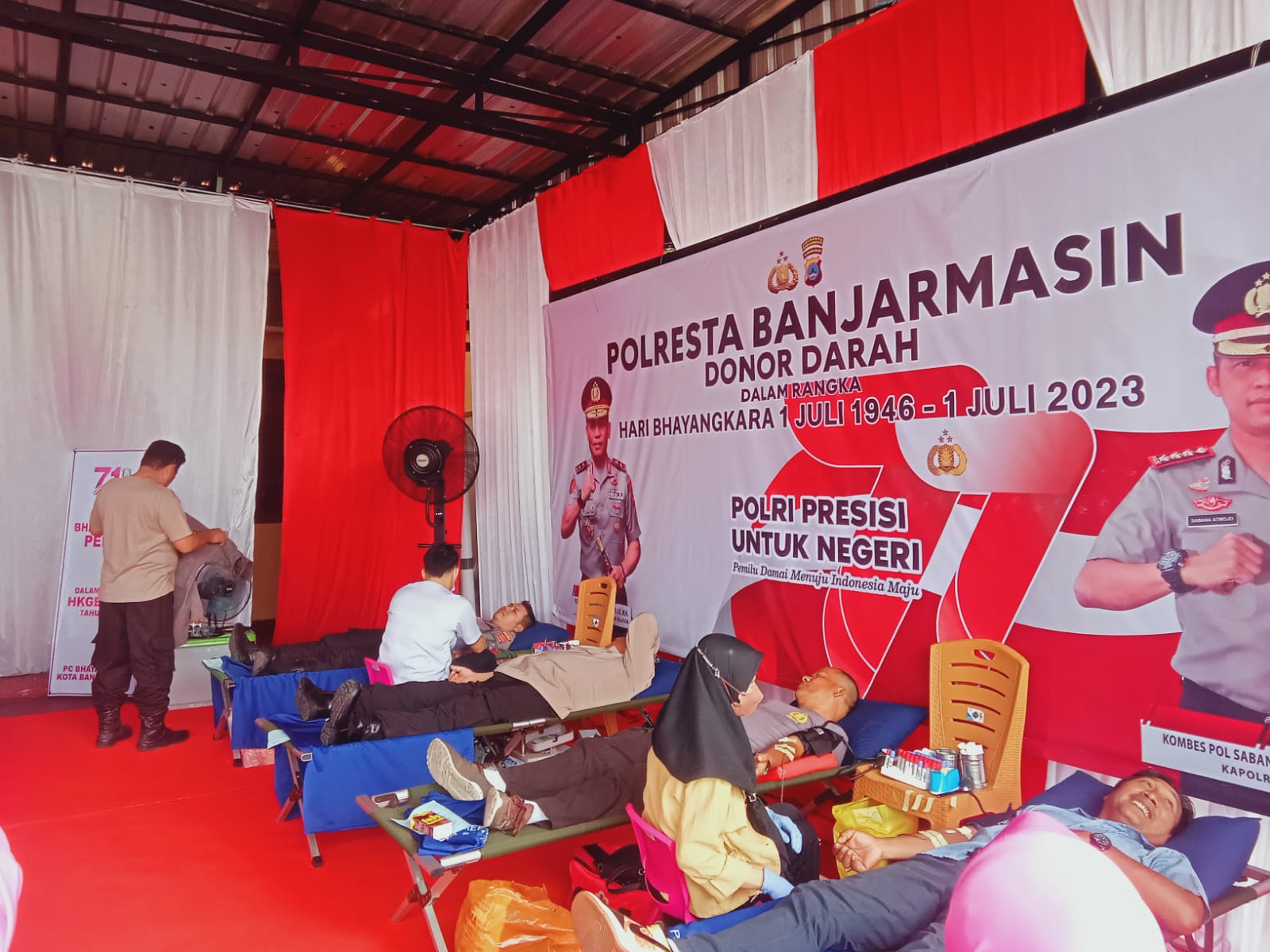 Jelang Hari Bhayangkara Ke-77,Giat Bakti Sosial Polresta Banjarmasin Terus Berlanjut