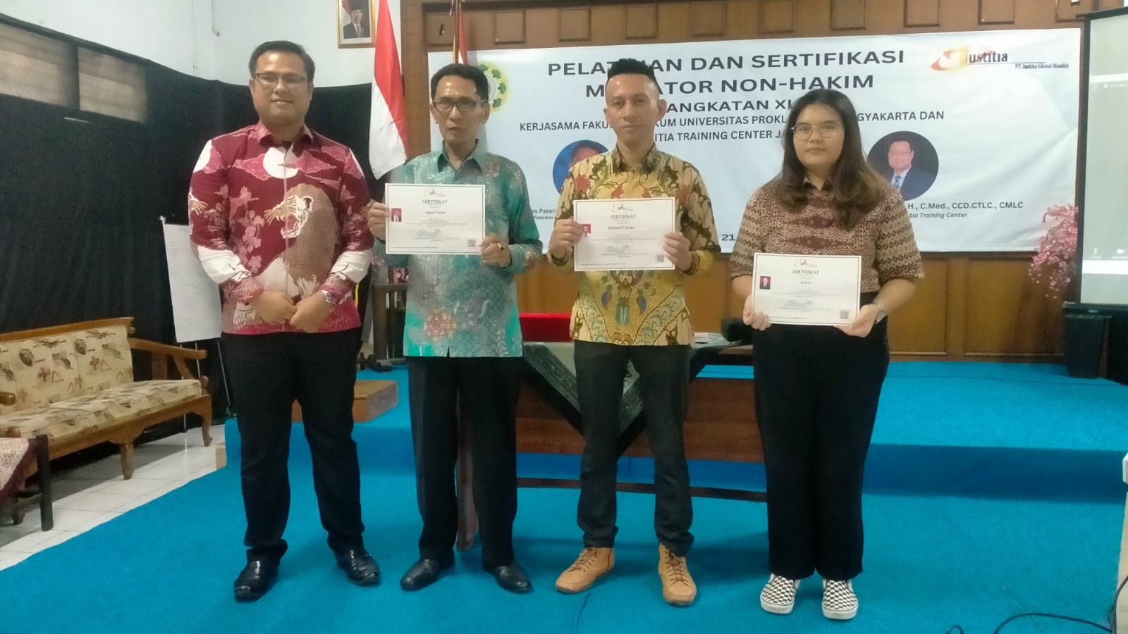 Universitas UP 45 Gelar Pelatihan dan Sertifikasi Mediator Non Hakim