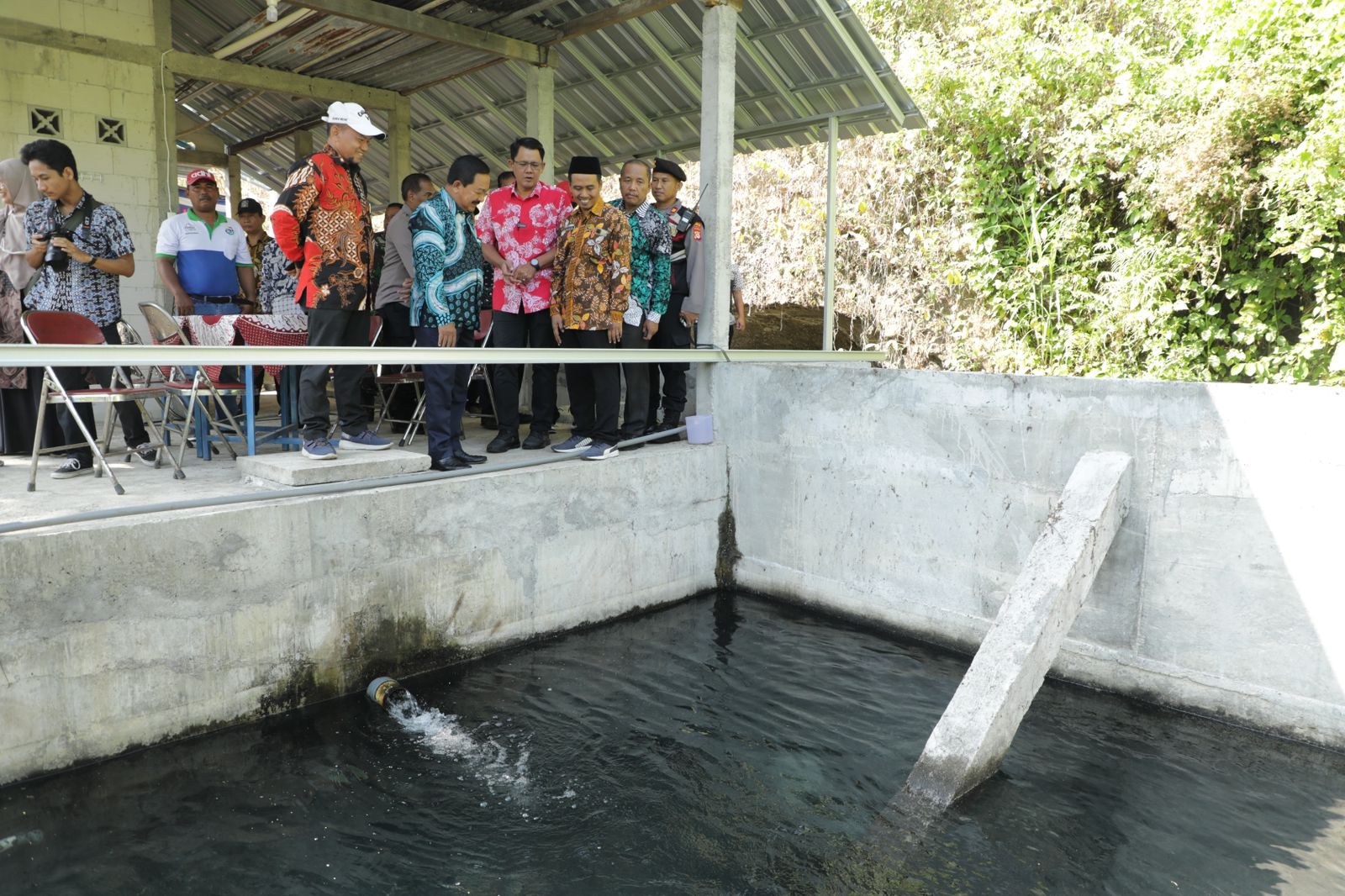 Wabup Sleman Resmikan Bak Tangkap Air Bersih Tirtosari