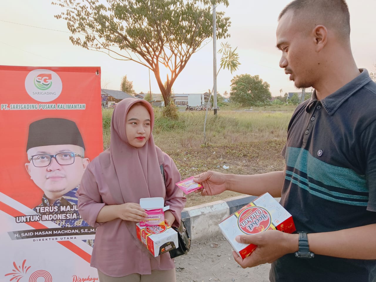 H. Said Hasan Sarigading Lantang Suarakan Kemanusiaan Dengan Berbagi