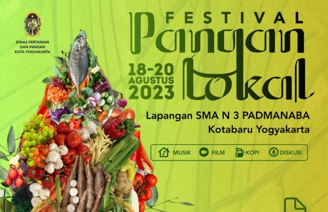 Festival Pangan Lokal Yogyakarta 2023 Suguhkan Berbagai Stand Menarik Poster Festival Pangan Lokal Yogyakarta 2023 (Foto: ist)