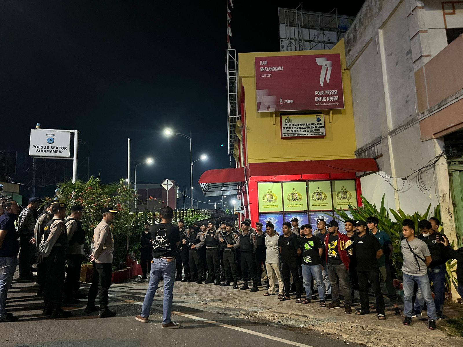 Kapolresta Banjarmasin Turun Langsung dalam Pelaksanaan Patroli Antisipasi Aksi Kejahatan Jalanan