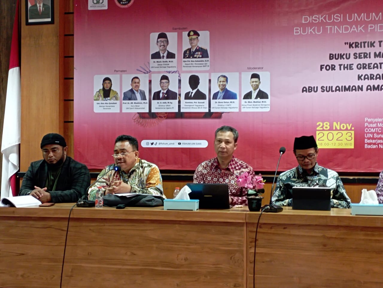 Diskusi Umum BNPT RI Membahas Buku Pimpinan Kelompok Teroris JAD