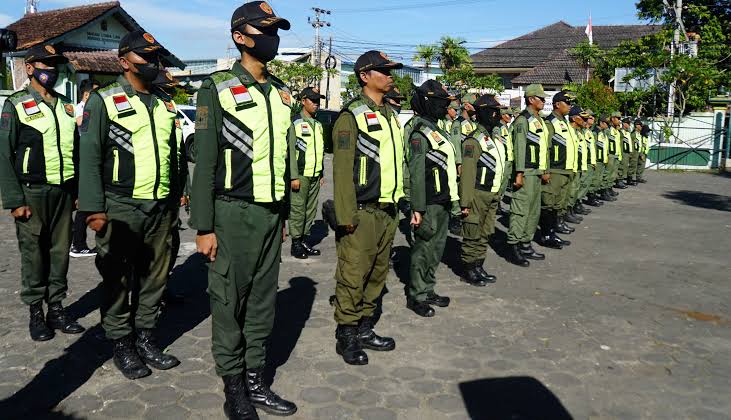 2.596 Satlinmas Kota Jogja Kota Jogja Diterjunkan Mengamankan Pemilu 2024 Satlinmas Kota Jogja (foto: ist)