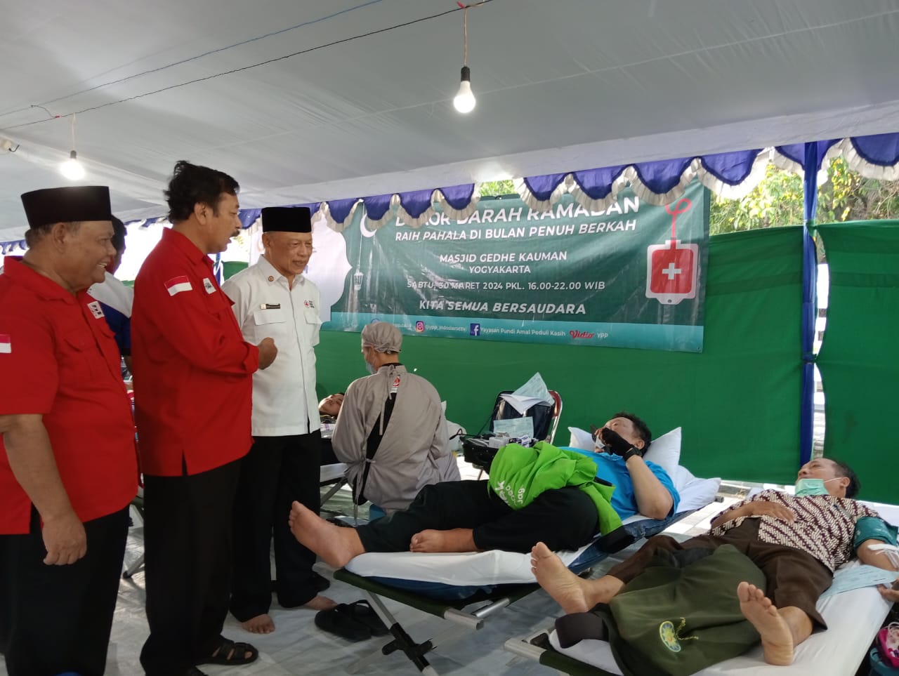 Masyarakat yang akan Donor Darah di PMI Kota Yogyakarta Buka 24 Jam