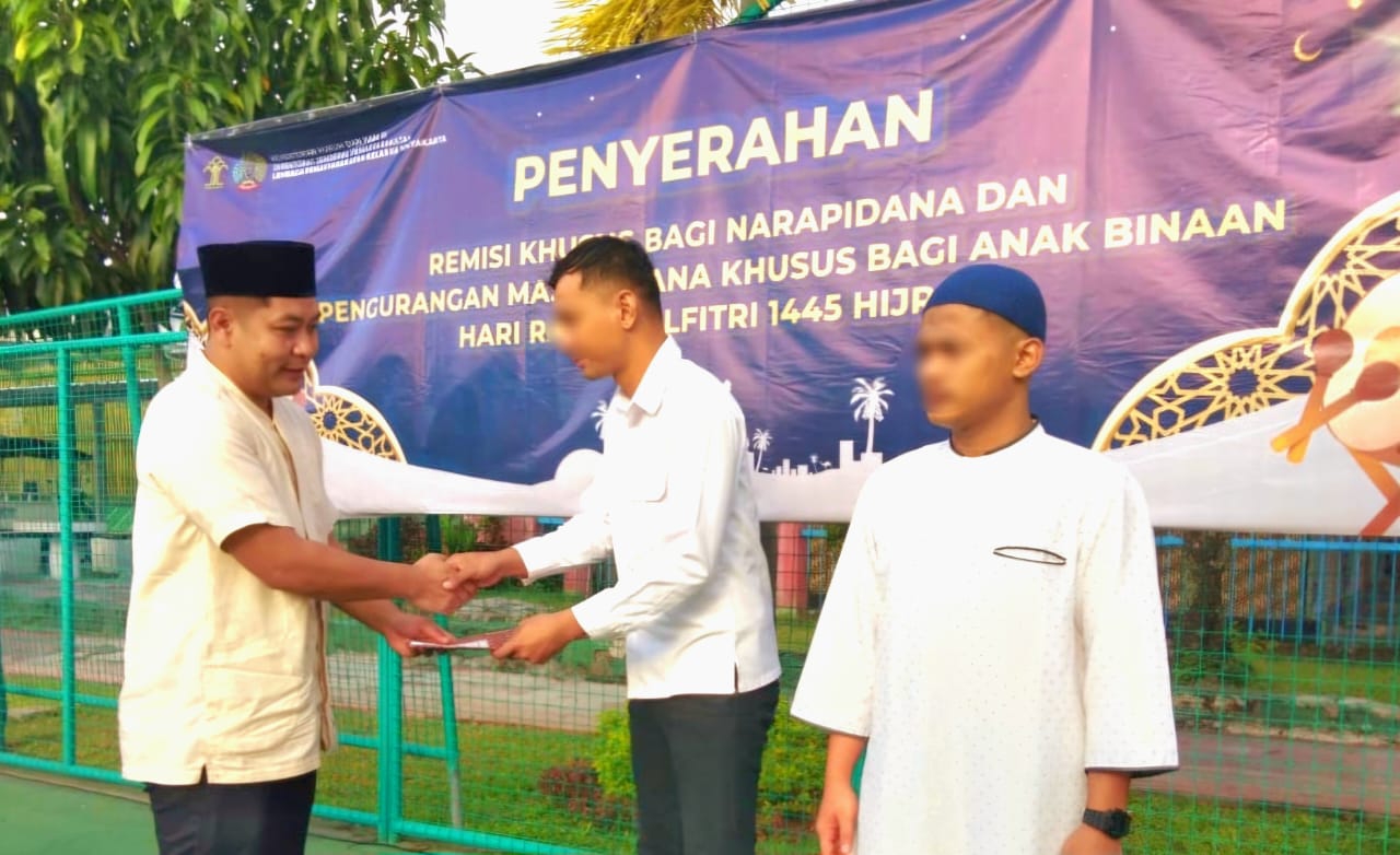 Berkah Idulfitri, Ratusan Warga Binaan Lapas Yogyakarta Terima Remisi