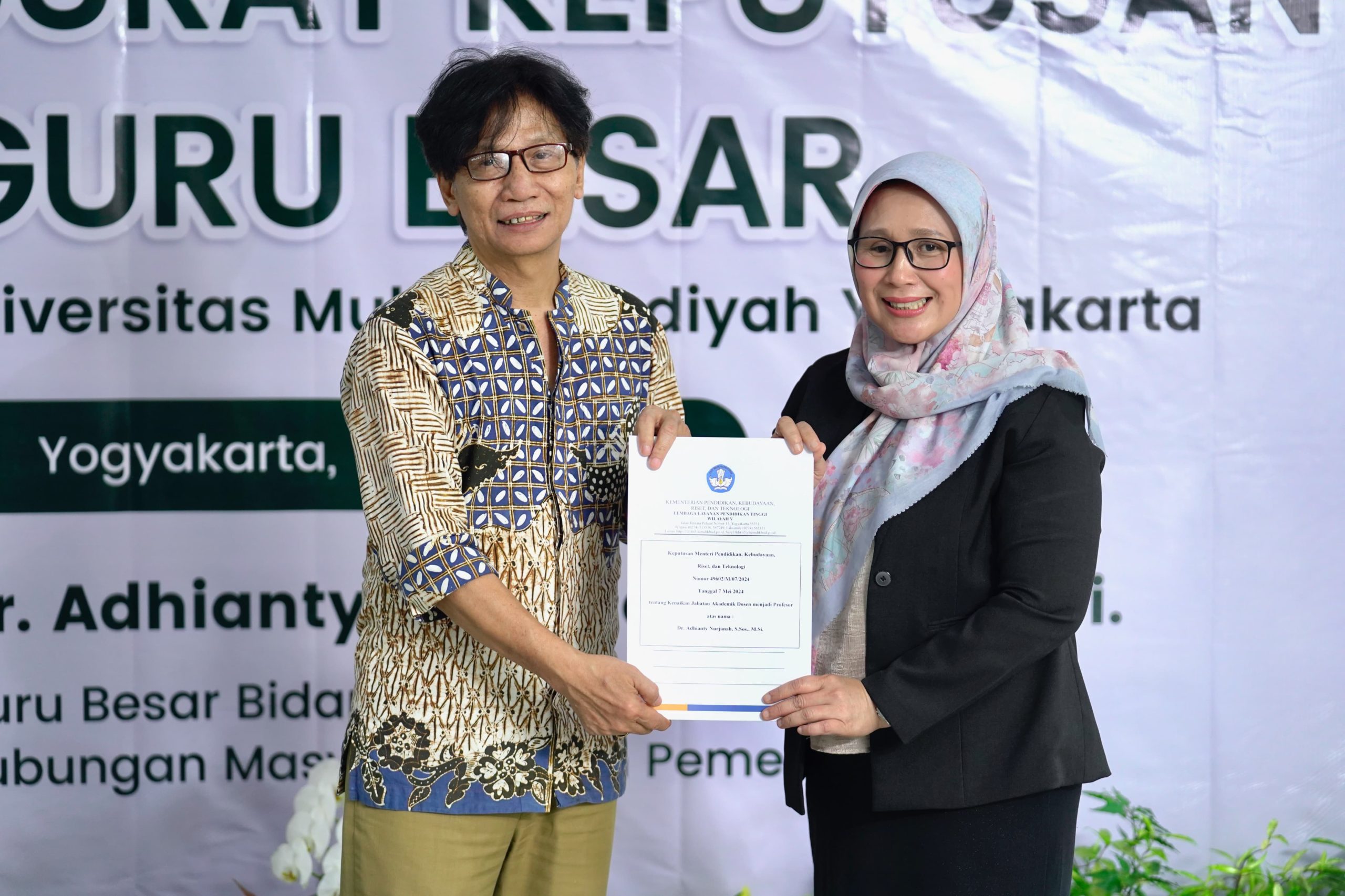 UMY Tambah Guru Besar Baru di Bidang Ilmu Komunikasi