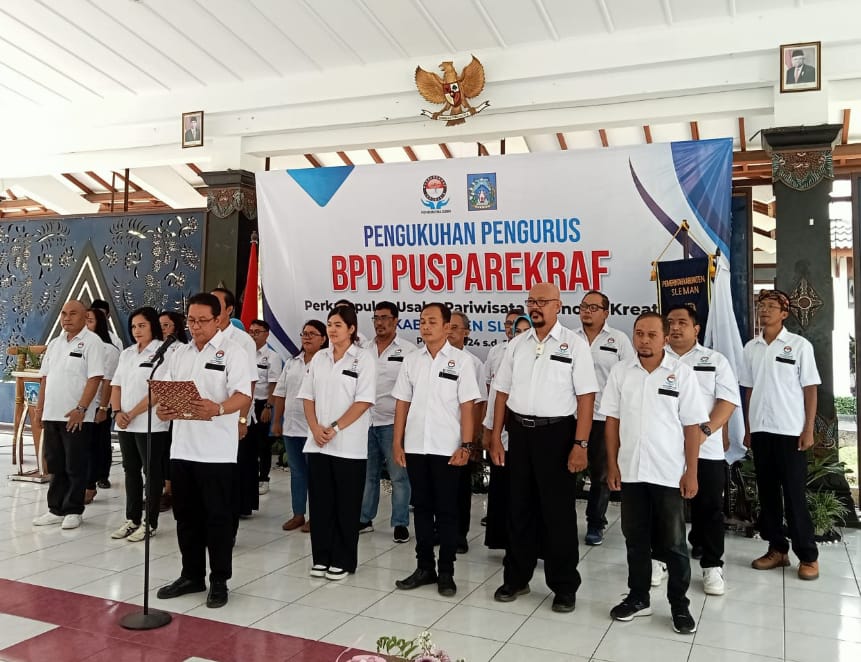 Pengukuhan BPD Pusparekraf Kabupaten Sleman, Begini Pesan Bupati