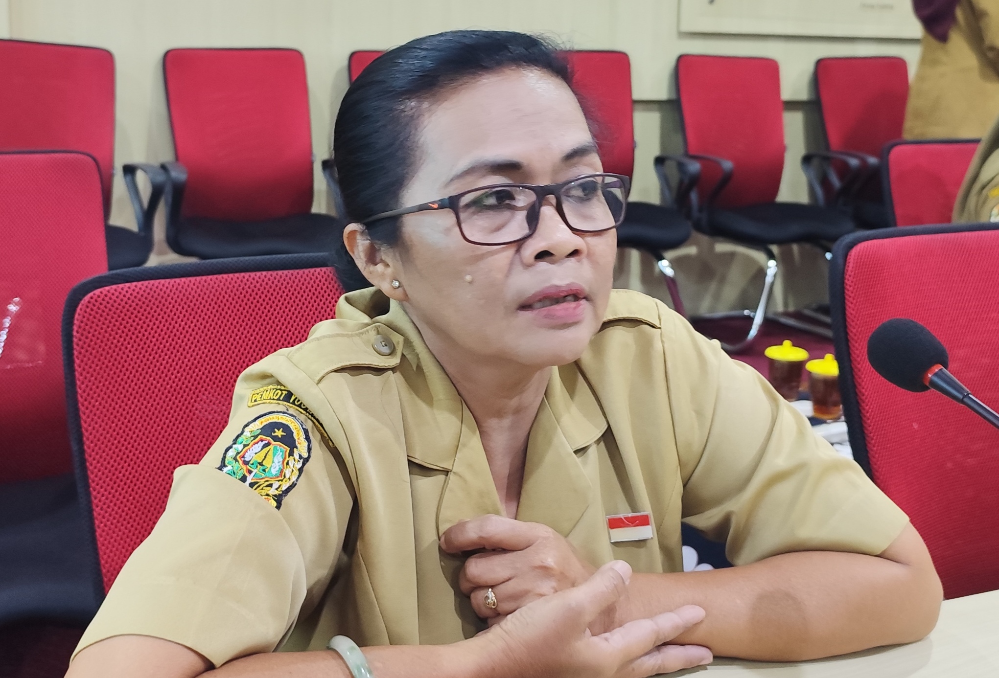 Grebeg Sampah Siap Semarakkan Peringatan Hari Lingkungan Hidup Jogja Tahun 2024 Kabid Pengembangan Kapasitas dan Pengawasan Lingkungan Hidup Dinas Lingkungan Hidup Kota Jogja Christina Endang Setyowati (foto: Deny Hermawan)