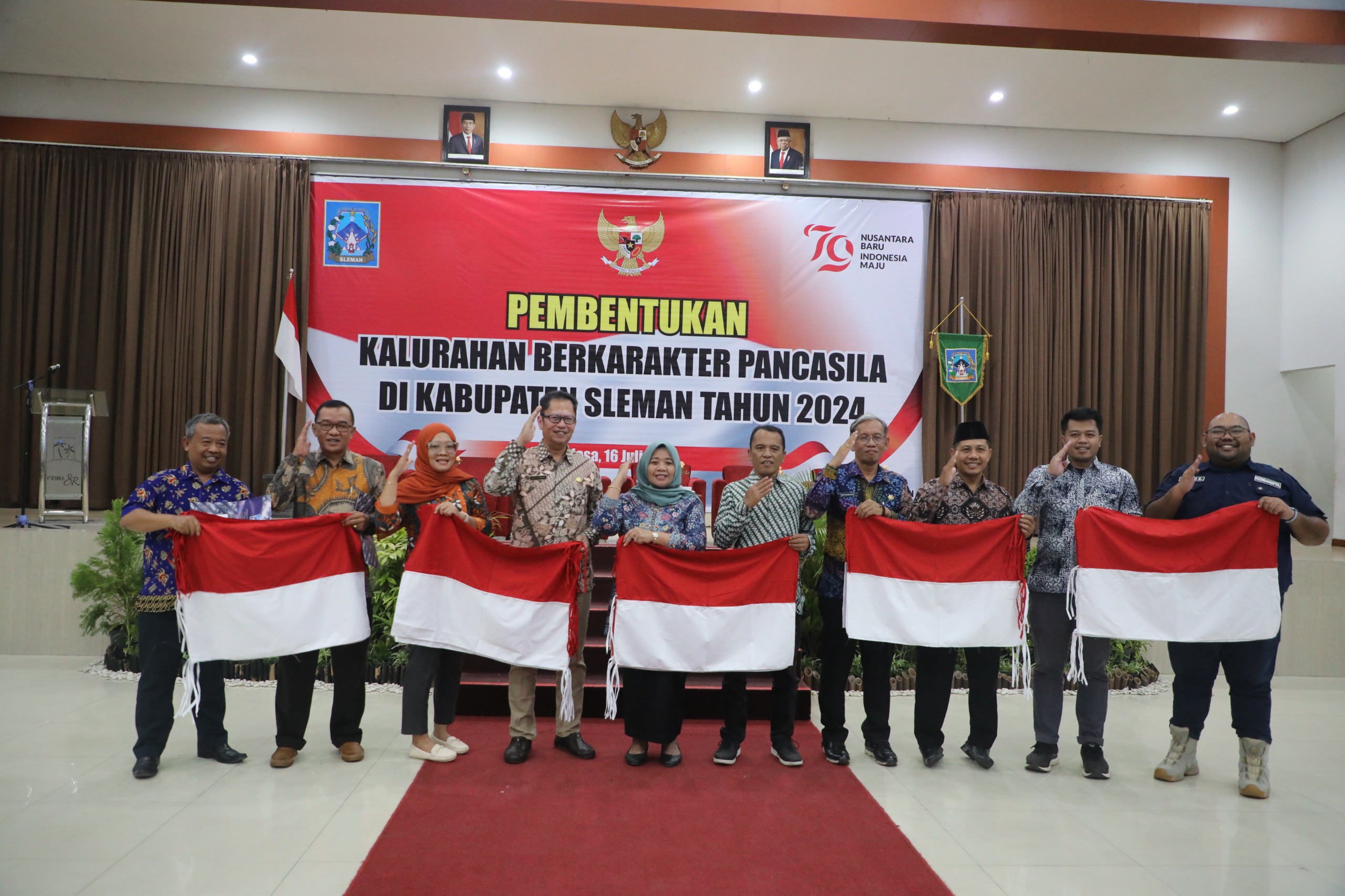 Bupati Sleman Kukuhkan Enam Kalurahan Berkarakter Pancasila