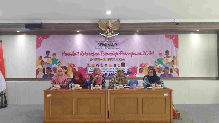 Seminar Hari Anti Kekerasan Terhadap Perempuan 2024 di Balai Kota Jogja, Kamis (14/11/2024) - (foto: Deny Hermawan/Bernas.id)