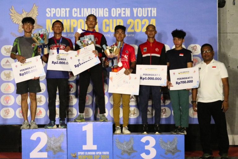 Hari Kelima Sport Climbing Open Youth Menpora Cup 2024, 6 Laga Final Munculkan Atlet Berbakat dari Berbagai Daerah