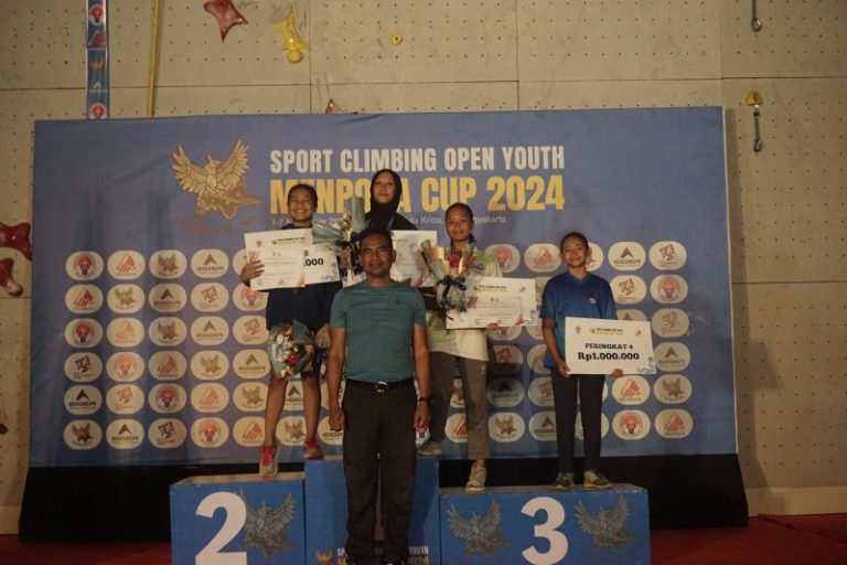 Hari Kedua Kejuaraan Panjat Tebing Open Youth Menpora Cup 2024, Tampilkan Bakat-Bakat Muda