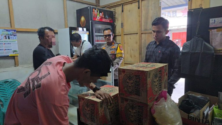 Operasi Pekat I Tinombala, Satgas Polres Morowali sita Miras. (FOTO : ISTIMEWA)