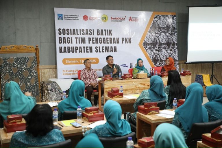 Disperindag Gandeng TP PKK Sosialisasikan Kerajinan Batik Lokal Sleman