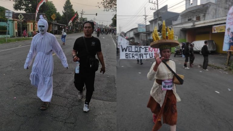 Penampakan Unik Peserta Gerak Jalan Tajemtra 2025