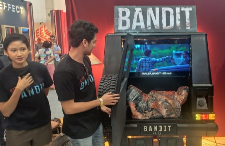 Sukses di Film “Pangku”, Akting Claresta Taufan Bakal Bisa Disaksikan di Film Laga “Bandit” First look film "Bandit" di JAFF Market - (foto: Deny Hermawan)