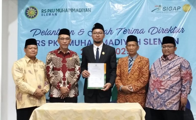 dr. Eka Yoga Wiratama, MMR Resmi Dilantik sebagai Direktur Baru RS PKU Muhammadiyah Sleman