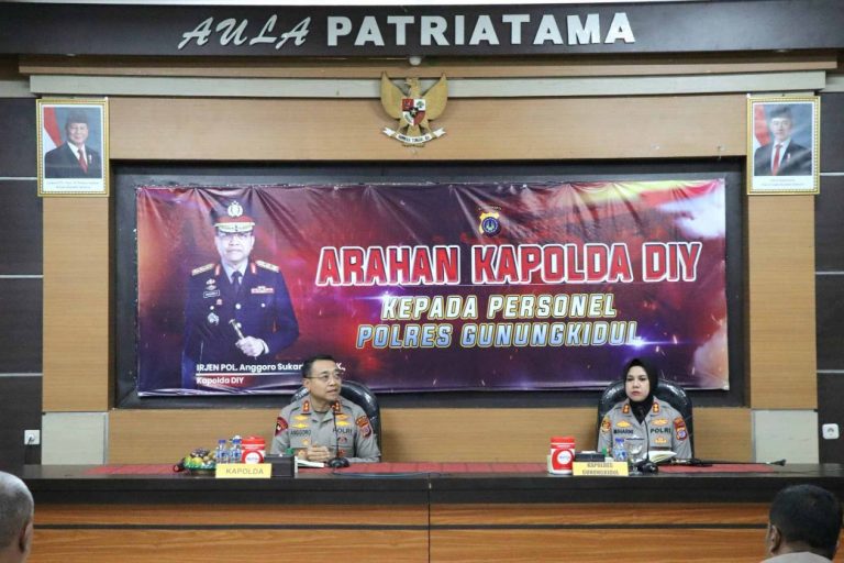 Kapolda DIY Meminta Jajaran Gunungkidul Tingkatkan Keamanan Objek Wisata dan Petakan Wilayah Potensi Rawan Bencana