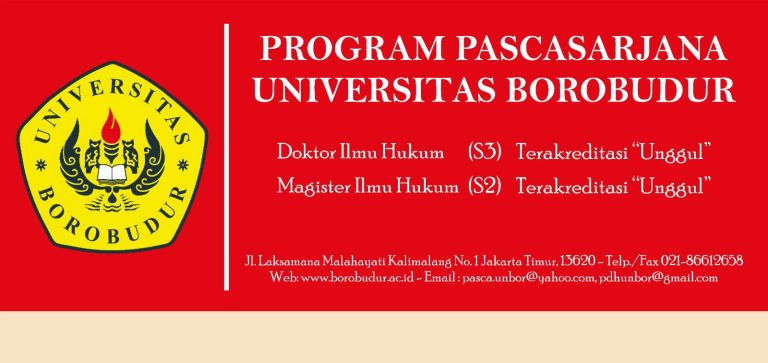 Ini Kunci Universitas Borobudur Jadi Kampus Rujukan Kuliah Doktor Ilmu Hukum