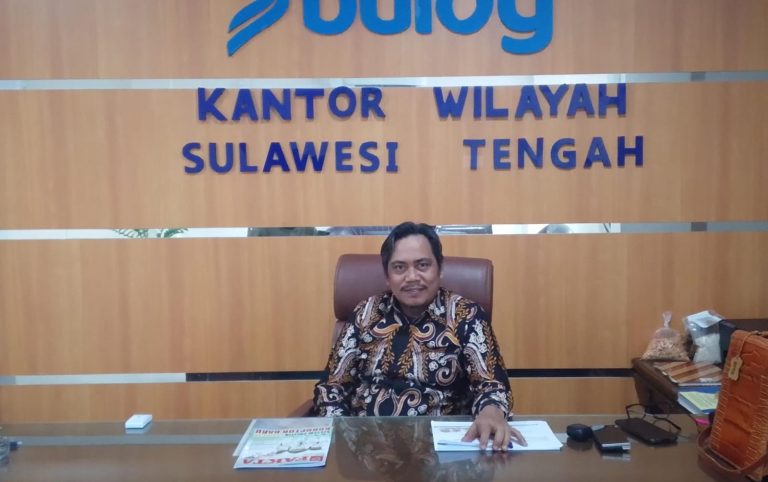 Pimpinan Wilayah Bulog Sulteng, Jusri Pakke. (Foto : R.Nur)