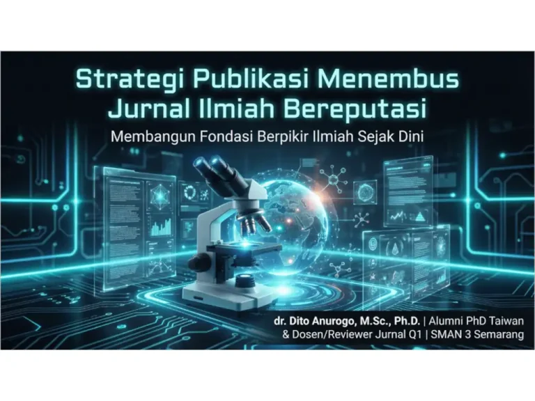 Dosen FKIK Unismuh Motivasi Siswa dan Guru SMA Negeri 3 Semarang untuk Publikasi di Jurnal Terindeks Scopus