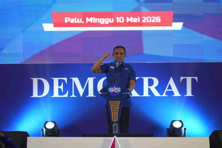 Ketua DPD Partai Demokrat Sulawesi Tengah sekaligus Gubernur Sulawesi Tengah, Anwar Hafid,