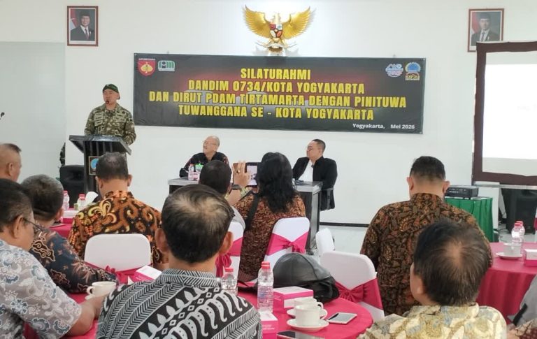 Kodim 0734 Kota Yogyakarta Gandeng LPMK dan PDAM, Wujudkan Kota Aman dan Sehat